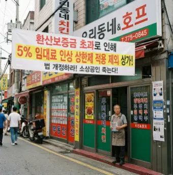 상가 임대료 5% 인상 제한 환산보증금 초과하는 점포