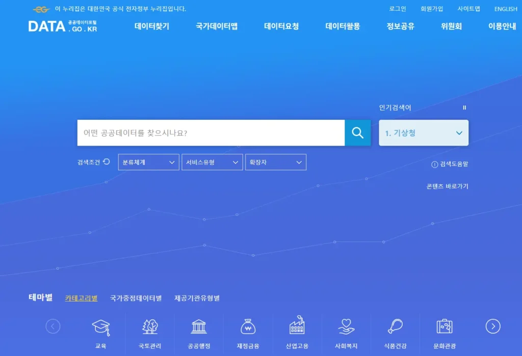 공공 기관 웹사이트 누리집
