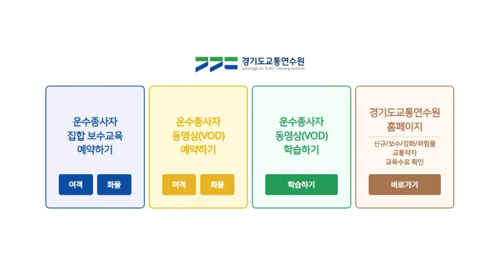 경기도 교통 연수원 홈페이지-1