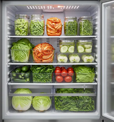 김치냉장고 야채 보관방법-1