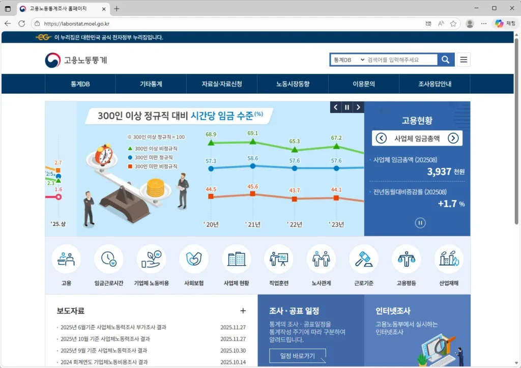 고용노동통계