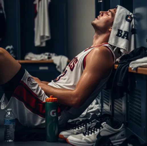 농구-하프타임-쉬는-선수