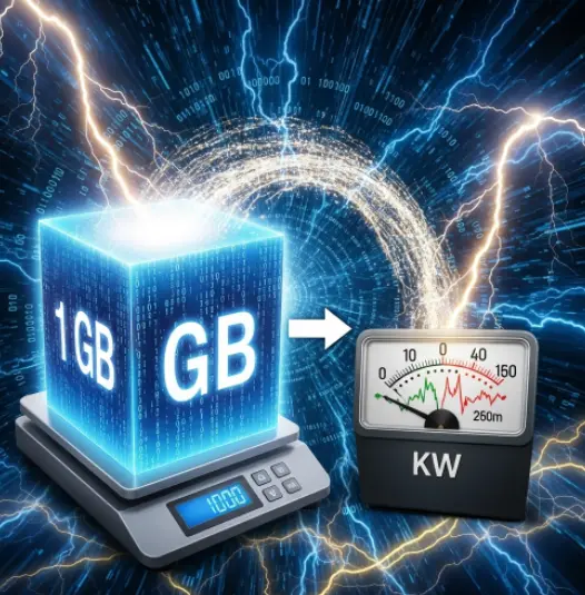 1기가(GB)는 몇 키로와트(kW)