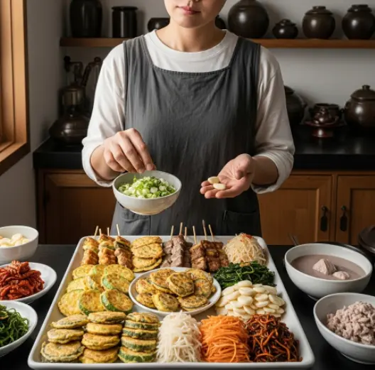 제사음식에-파-마늘