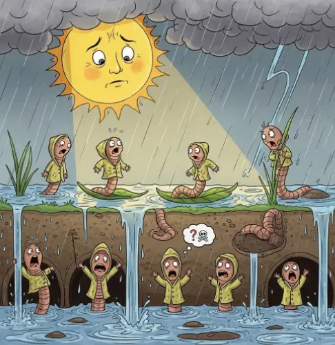 지렁이가-밖으로-나와-죽는이유