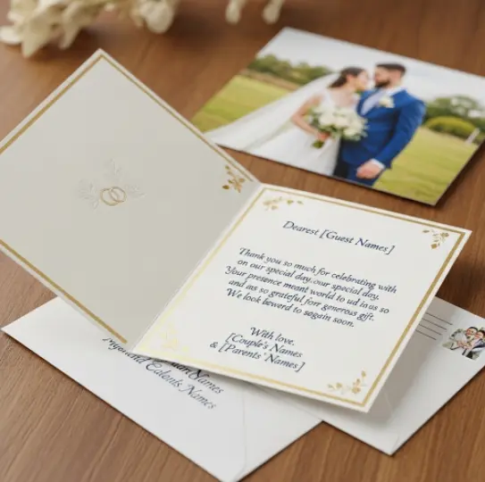 자녀 결혼식 끝난 후 하객들에게 보내는 감사 답례글