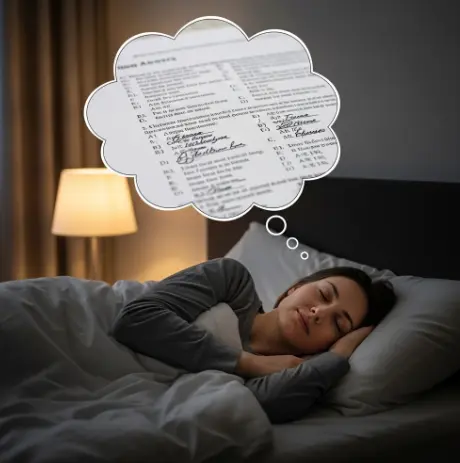 시험지에-답안이-저절로-쓰이는-꿈