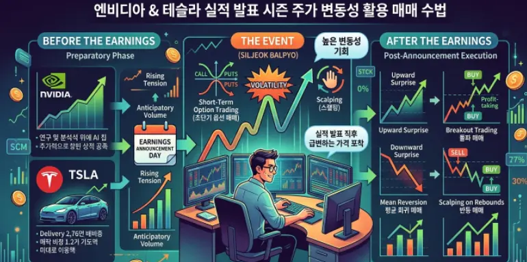 엔비디아-테슬라-실적-발표-시즌-주가-변동성-활용-매매-수법-1