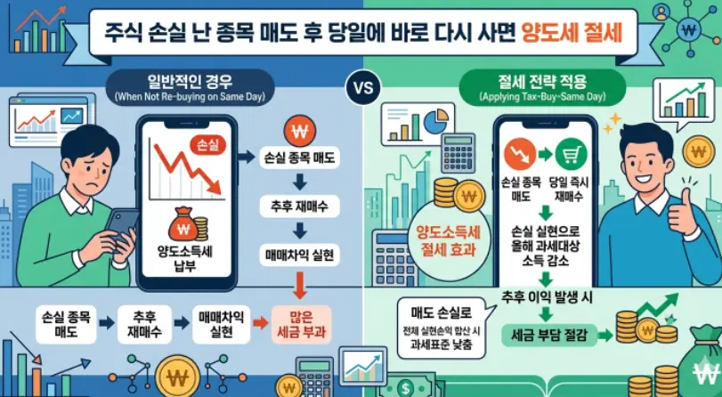 주식-손실-난-종목-매도-후-당일에-바로-다시-사면-양도세-절세-1