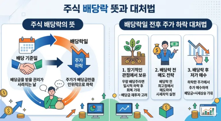 주식-배당락-뜻-배당락일-전후-주가-하락-대처법