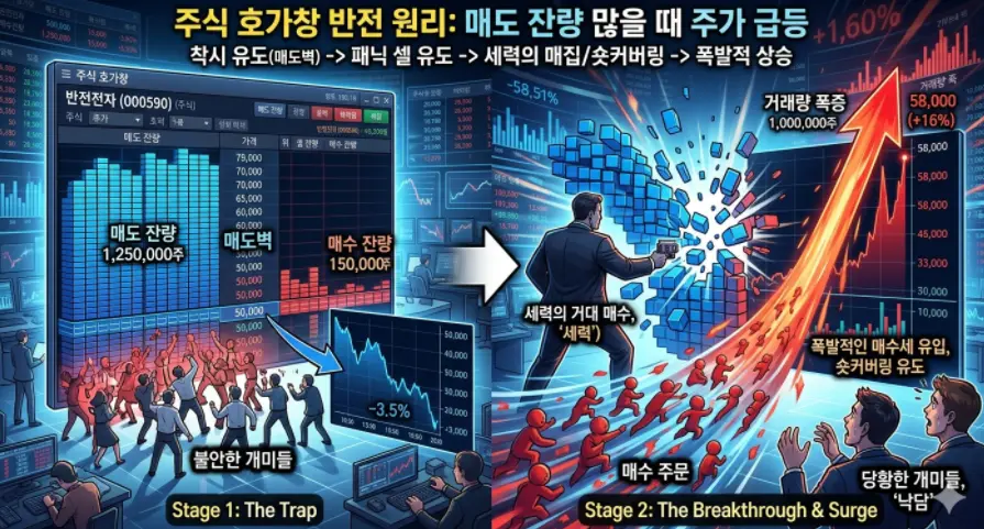 주식-호가창에서-매수-잔량보다-매도-잔량
