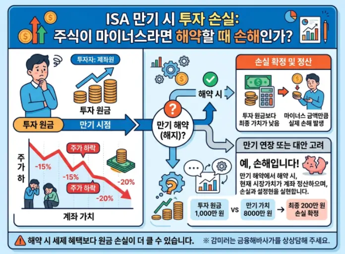 ISA 계좌 만기 시 손실 중인 주식 강제 해지 시 손해 여부-1
