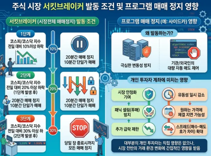 주식 시장 사이드카 발동 조건과 프로그램 매매 정지가 개인 계좌에 미치는 영향-1