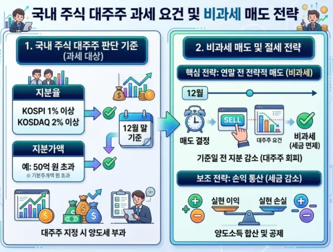 국내-주식-양도세-대주주-기준