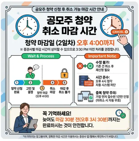 공모주-청약-신청-후-취소-가능한-마감-시간