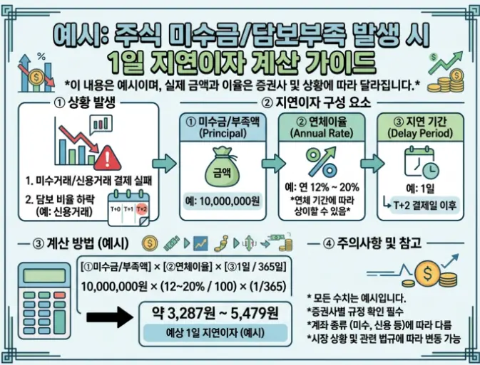 주식 예수금 마이너스 상태 미수금-1