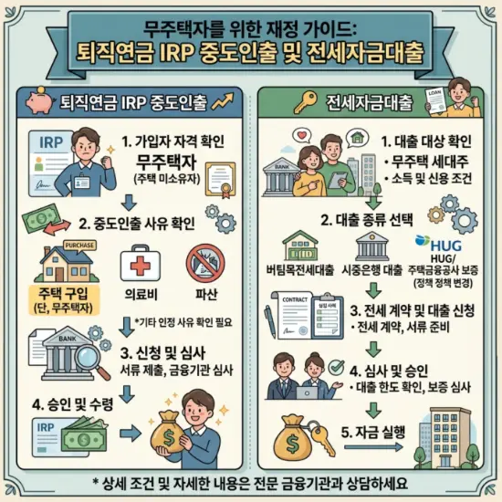 퇴직연금-IRP-중도-인출-무주택자-전세자금-대출
