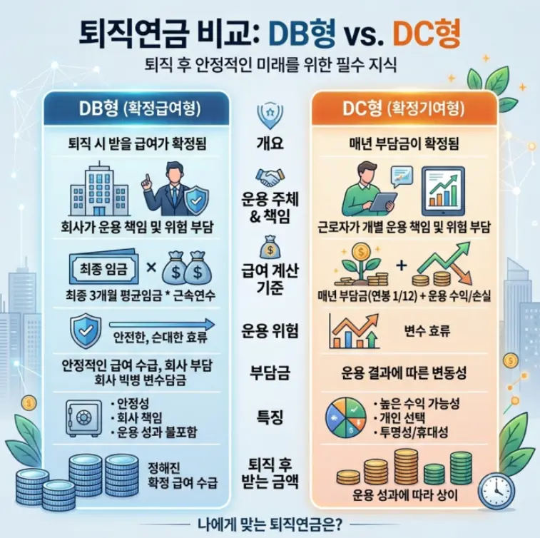 퇴직연금-DB-DC-차이점