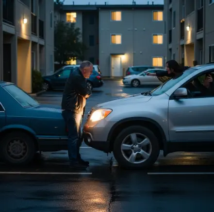 아파트 주차 시비로 상대방이 차를 안 빼주는데-1